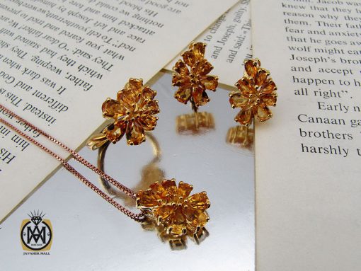 سرویس سیترین طرح پانیذ زنانه -کد 7232 - تصویر 8