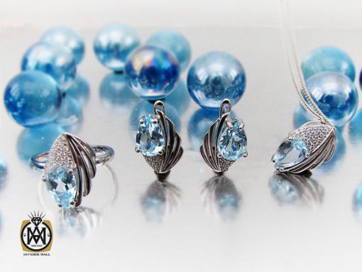 سرویس توپاز زنانه نقره