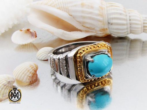 انگشتر فیروزه نیشابور مردانه