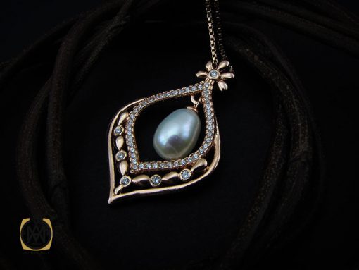 مدال زنانه مروارید نقره