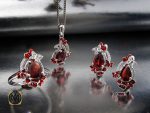 00 سرویس گارنت طرح مینا زنانه -کد 7234 - تصویر 8