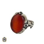 انگشتر عقیق قرمز مردانه – کد 10761