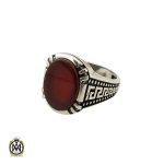 انگشتر عقیق قرمز مردانه