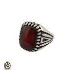 انگشتر عقیق قرمز مردانه