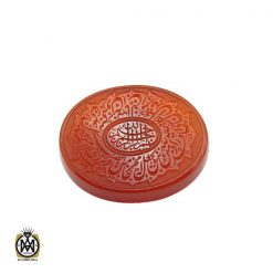 نگین عقیق یمن با حکاکی و من یتق الله هنر دست استاد قدر - کد 9074 نگین عقیق یمن با حکاکی و من یتق الله هنر دست استاد قدر - کد 9074