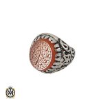 انگشتر عقیق یمن با حکاکی ماشاالله لا قوه الا بالله ان ترن انا اقل منک مالا و ولدا مردانه - کد 10697