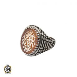 انگشتر عقیق یمن با حکاکی یا حسین مظلوم مردانه - کد 10700 انگشتر عقیق یمن با حکاکی یا حسین مظلوم مردانه - کد 10700