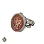 انگشتر عقیق یمن با حکاکی یا موسی بن جعفر مردانه - کد 10711