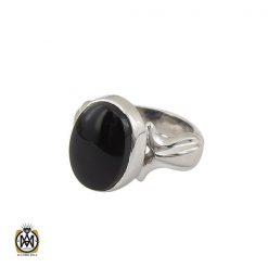 انگشتر عقیق جزع یمن مردانه دست ساز - کد 10746 انگشتر عقیق جزع یمن مردانه دست ساز - کد 10746