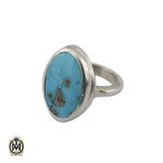 انگشتر مردانه با سنگ فیروزه نیشابوری