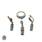 سرویس فیروزه نیشابور و مارکازیت طرح نازنین زنانه -کد 7211