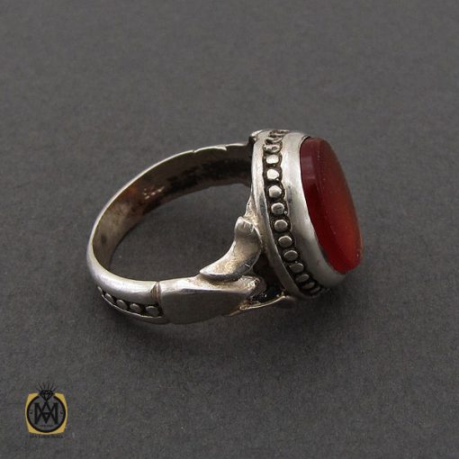 2 انگشتر عقیق قرمز مردانه – کد 10763 - تصویر 2