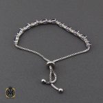 2 دستبند آمتیست طرح ژالین زنانه - کد 1096 - تصویر 2