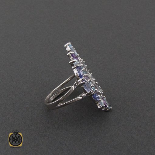 انگشتر توپاز، آمتیست و تانزانایت طرح هستی زنانه – کد 2293 - تصویر 2