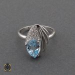 انگشتر توپاز زنانه نقره