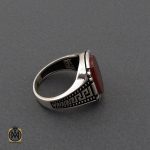 انگشتر عقیق قرمز مردانه