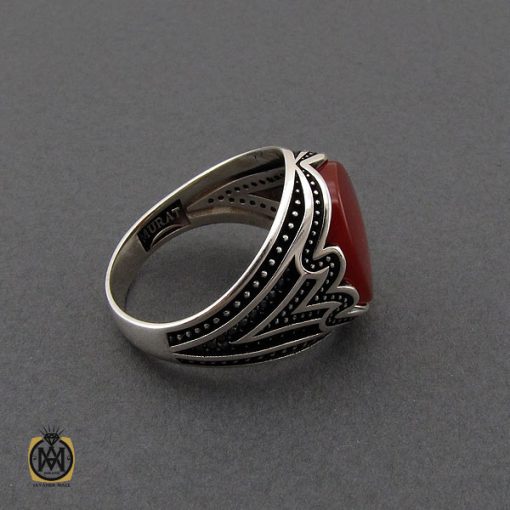 انگشتر عقیق قرمز مردانه