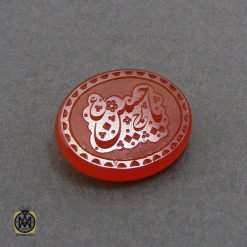 نگین عقیق یمن با حکاکی یا حسین (ع) هنر دست استاد احمد - کد 9075 نگین عقیق یمن با حکاکی یا حسین (ع) هنر دست استاد احمد - کد 9075