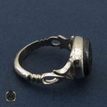 2 انگشتر حدید صینی با حکاکی هفت جلاله مردانه دست ساز - کد 10692 - تصویر 2
