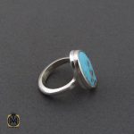 انگشتر نیشابوری خوش رنگ مردانه دست ساز – کد 10754 - تصویر 2