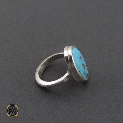 انگشتر نیشابوری خوش رنگ مردانه دست ساز – کد 10754 - تصویر 2