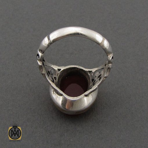انگشتر عقیق قرمز مردانه – کد 10770 - تصویر 3