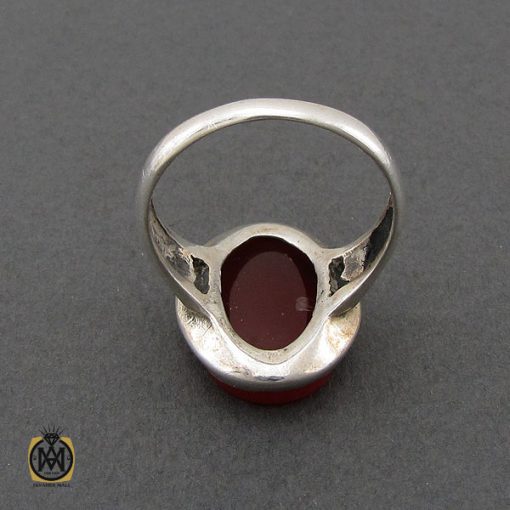 انگشتر عقیق قرمز خوش رنگ مردانه – کد 10774 - تصویر 3