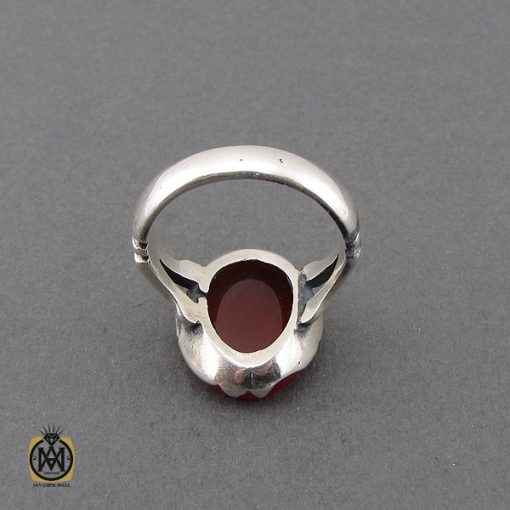 انگشتر عقیق قرمز مردانه – کد 10776 - تصویر 3