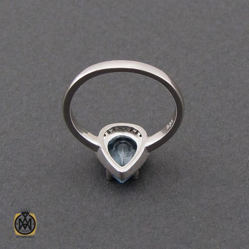 انگشتر توپاز زنانه نقره