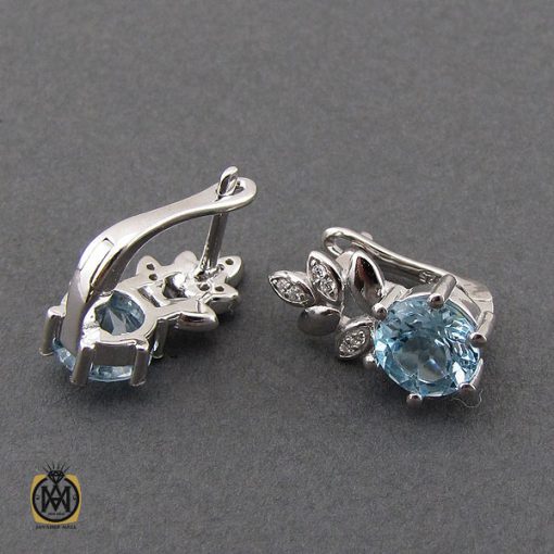 گوشواره توپاز زنانه نقره