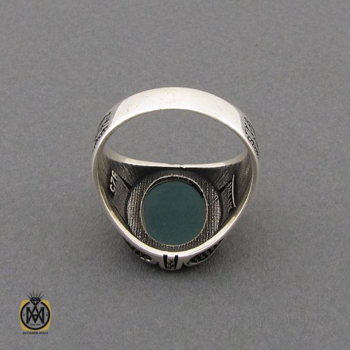 انگشتر عقیق سبز مردانه