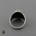 انگشتر عقیق سیاه مردانه