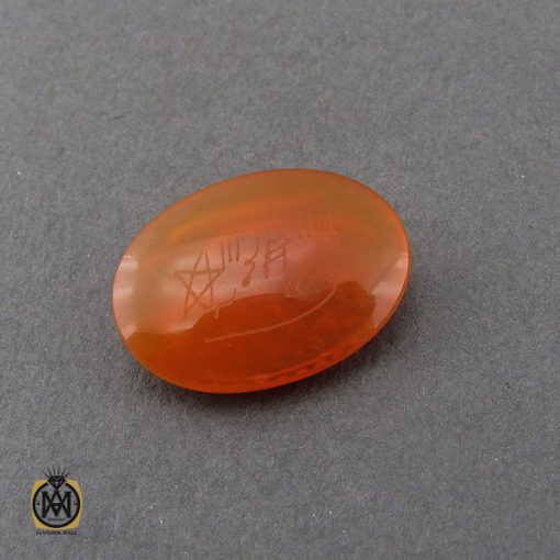 3 نگین عقیق یمن با حکاکی ذکر صلوات و شرف الشمس استاد احمد - کد 9084 - تصویر 3