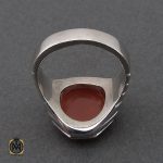 انگشتر عقیق یمن با حکاکی یا باقر علم النبی مردانه - کد 10699 - تصویر 3