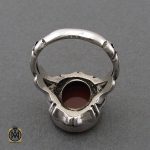 انگشتر عقیق یمن با حکاکی یا موسی بن جعفر مردانه - کد 10711 - تصویر 3