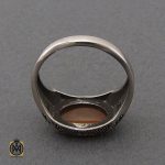 انگشتر عقیق یمن با حکاکی یا سید الشهدا صرح صفوی مردانه - کد 10718 - تصویر 3