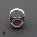 انگشتر عقیق یمن با حکاکی انا خادم الحسین المظلوم مردانه - کد 10727 - تصویر 3