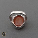 انگشتر عقیق یمن با حکاکی شرف الشمس و ماشاالله لا قوه الا بالله ان ترن انا اقل منک مالا و ولدا مردانه - کد 10730 - تصویر 4