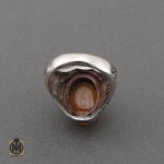 انگشتر عقیق یمن با حکاکی شرف الشمس و هذا من فضل ربي مردانه - کد 10738 - تصویر 3