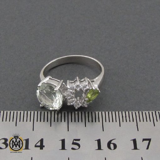 انگشتر کوارتز زبرجد زنانه