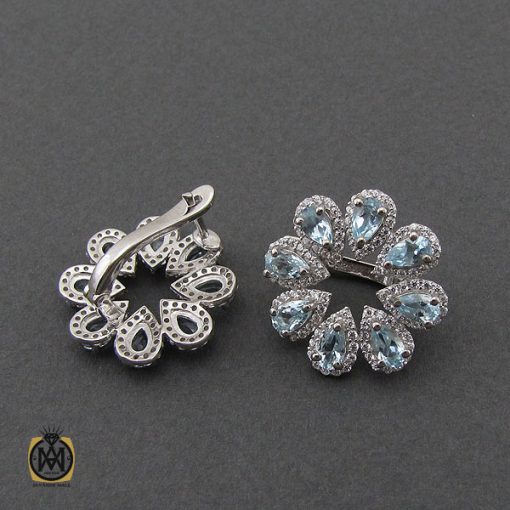 گوشواره-توپاز-زنانه-نقره گوشواره توپاز زنانه