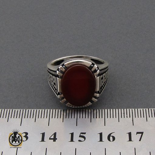 انگشتر عقیق قرمز مردانه