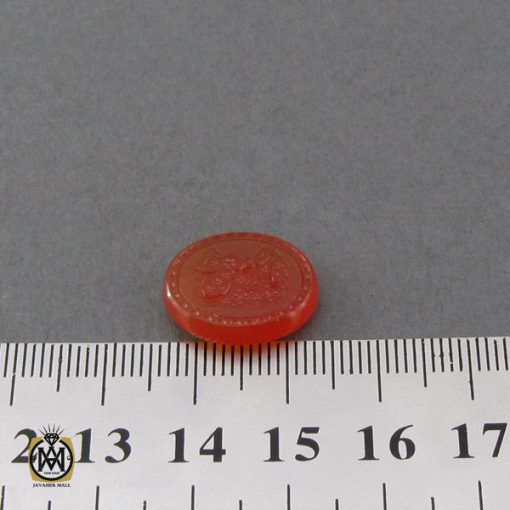 نگین عقیق یمن با حکاکی یا حسین (ع) هنر دست استاد احمد - کد 9075 - تصویر 4