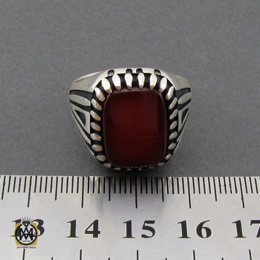 انگشتر عقیق قرمز مردانه