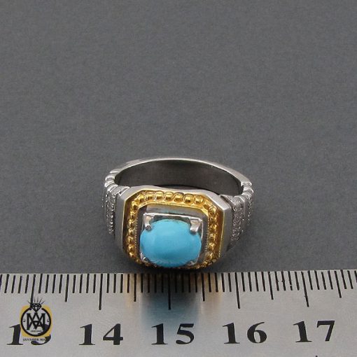 انگشتر فیروزه نیشابوری مردانه