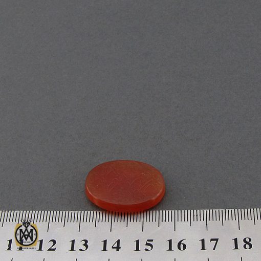 نگین عقیق یمن با حکاکی سروده ای از سعدی استاد طاها - کد 9083 - تصویر 4