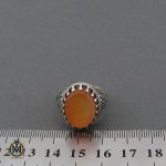 انگشتر عقیق یمن با حکاکی یا باقر علم النبی مردانه - کد 10723 - تصویر 4