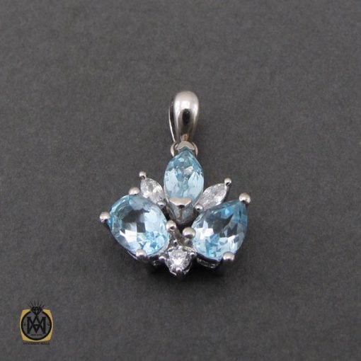 سرویس توپاز آبی طرح بهارین زنانه -کد 7230 - تصویر 4