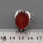 انگشتر عقیق قرمز مردانه – کد 10761 - تصویر 4