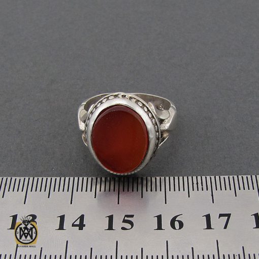 4 انگشتر عقیق قرمز مردانه – کد 10763 - تصویر 4